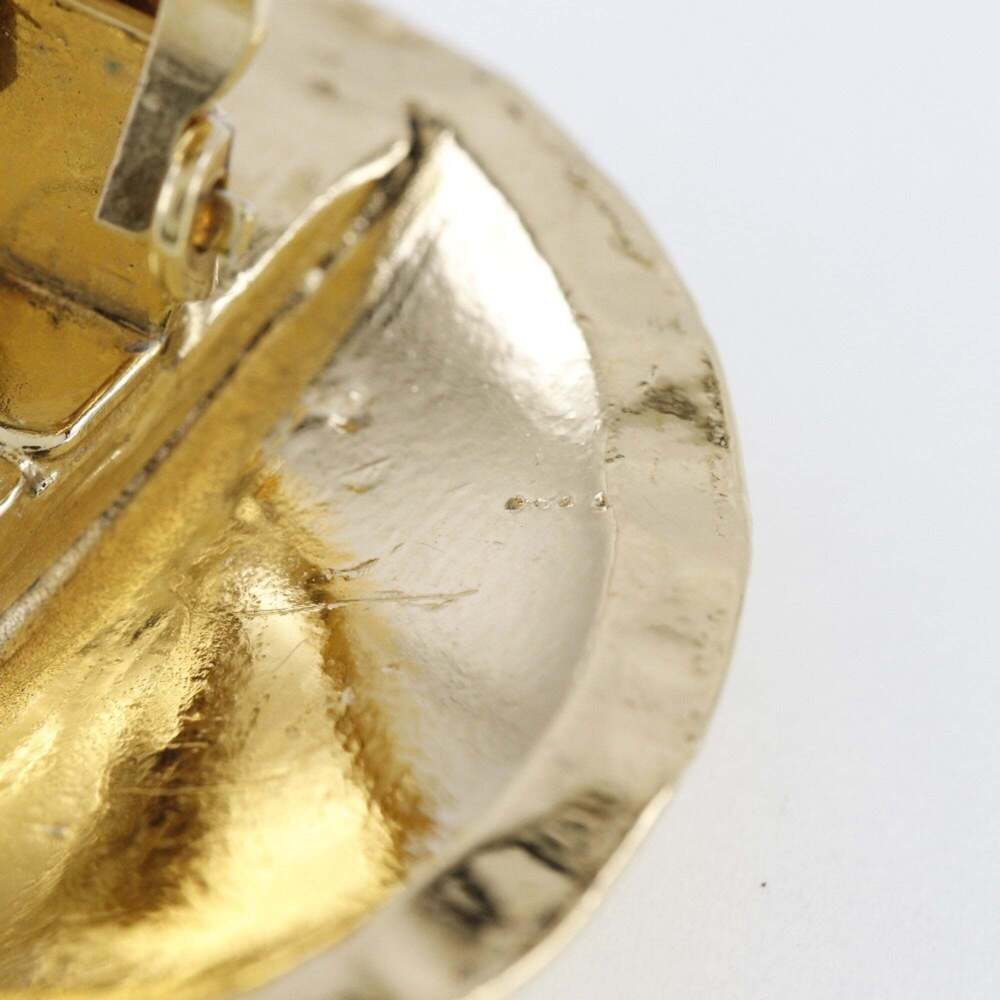 CHANEL Authentic Gold Logo Earrings - Picture 7 of 9